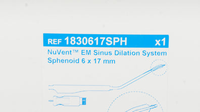 Medtronic 1830617SPH NuVent EM Sinus Dilation System Sphenoid 6 x 17mm (x)
